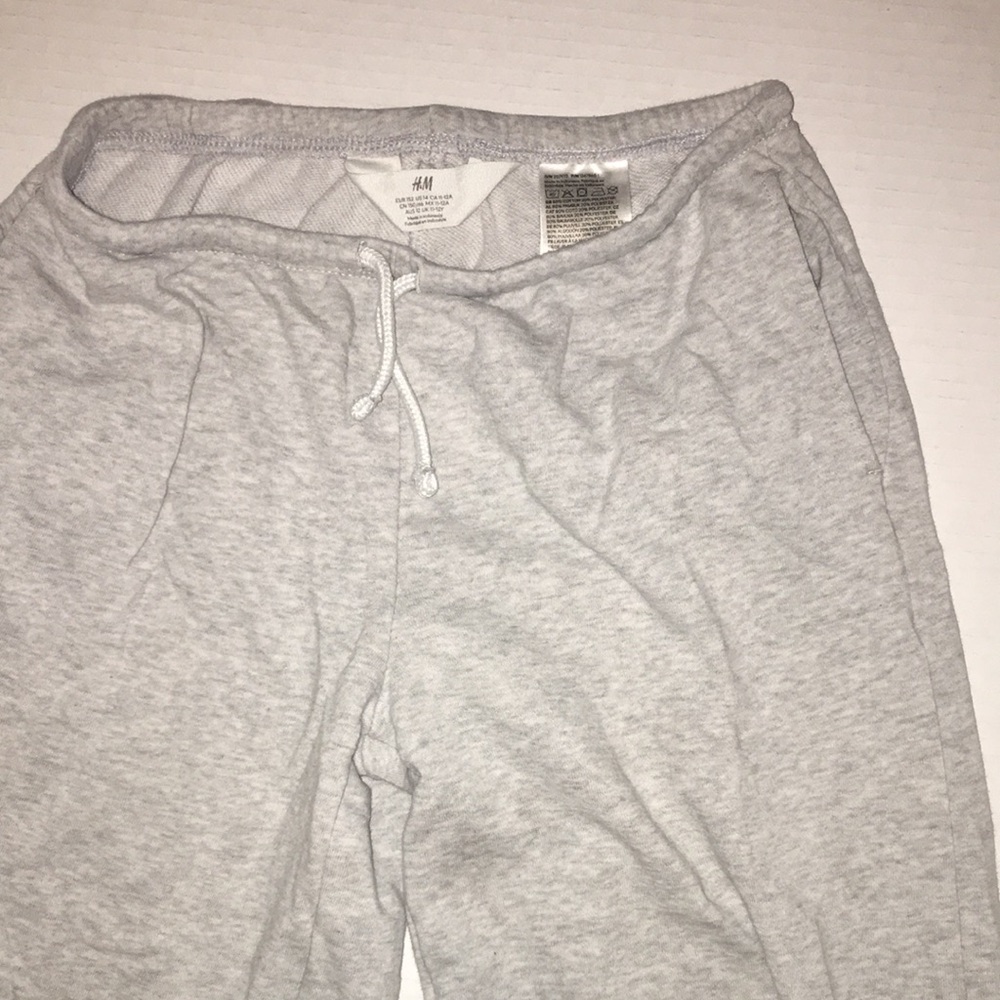 Light Gray Drawstring Sweatpants - Picture 3 of 5